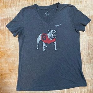 Nike Women’s Georgia Bulldogs T-shirt - Heather Gray Adult Medium